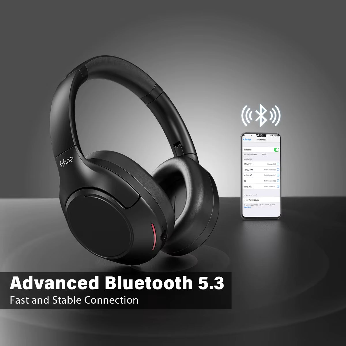 Bluetooth Wireless Headset,Noise Canceling Headphones with Transparency Mode,Deep Bass,Clear Calls,65H Playtime -X3