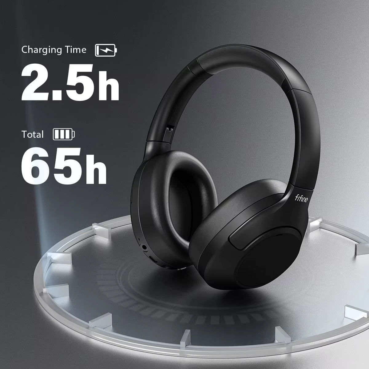Bluetooth Wireless Headset,Noise Canceling Headphones with Transparency Mode,Deep Bass,Clear Calls,65H Playtime -X3