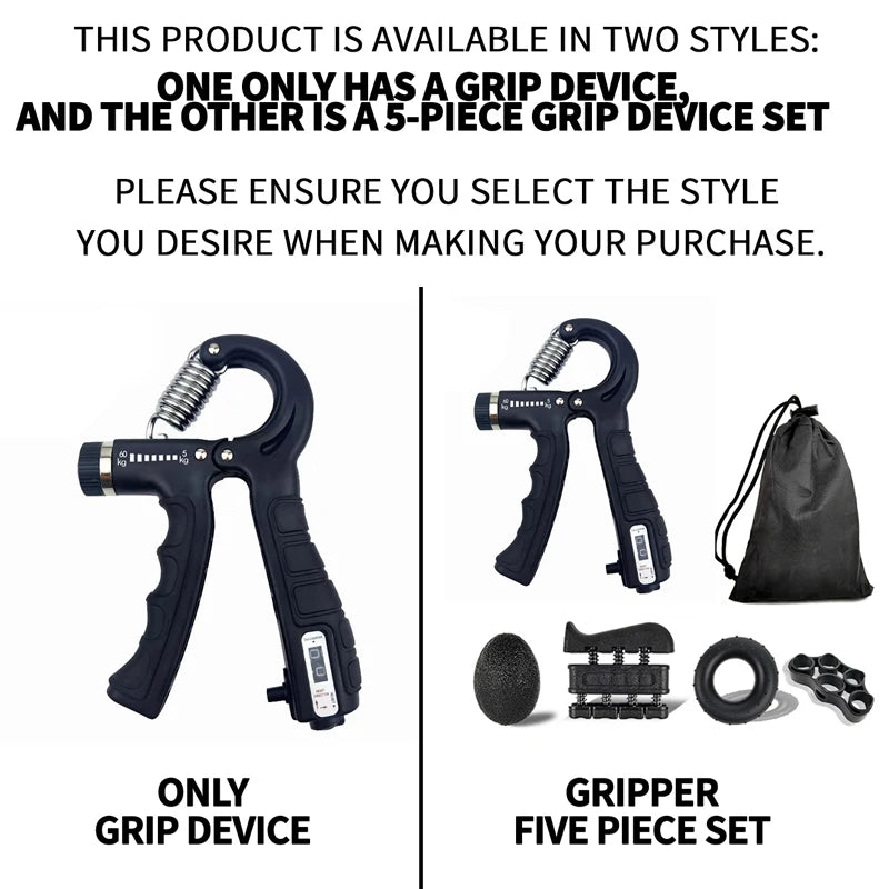 Adjustable Finger and Forearm Strengthening Kit - Improve Grip Strength and Flexibility with Resistance Hand Grippers