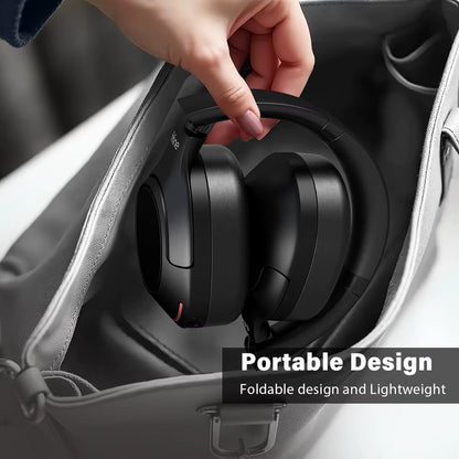 Bluetooth Wireless Headset,Noise Canceling Headphones with Transparency Mode,Deep Bass,Clear Calls,65H Playtime -X3